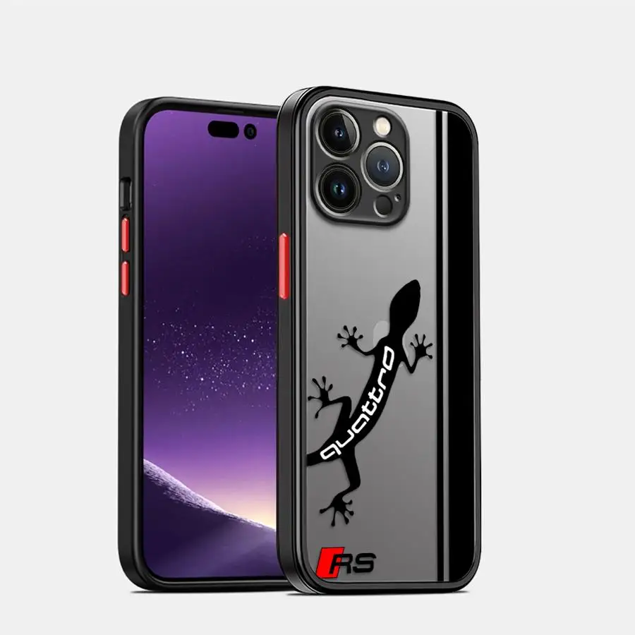 Phone Case for Apple iPhone 13 Pro 16 Pro 11 Pro Max 15 Pro Max 7 8 SE 12 Mini XR XS X 14 6s 16e SE TPU Cover Luxury Car A-AudiS view 3