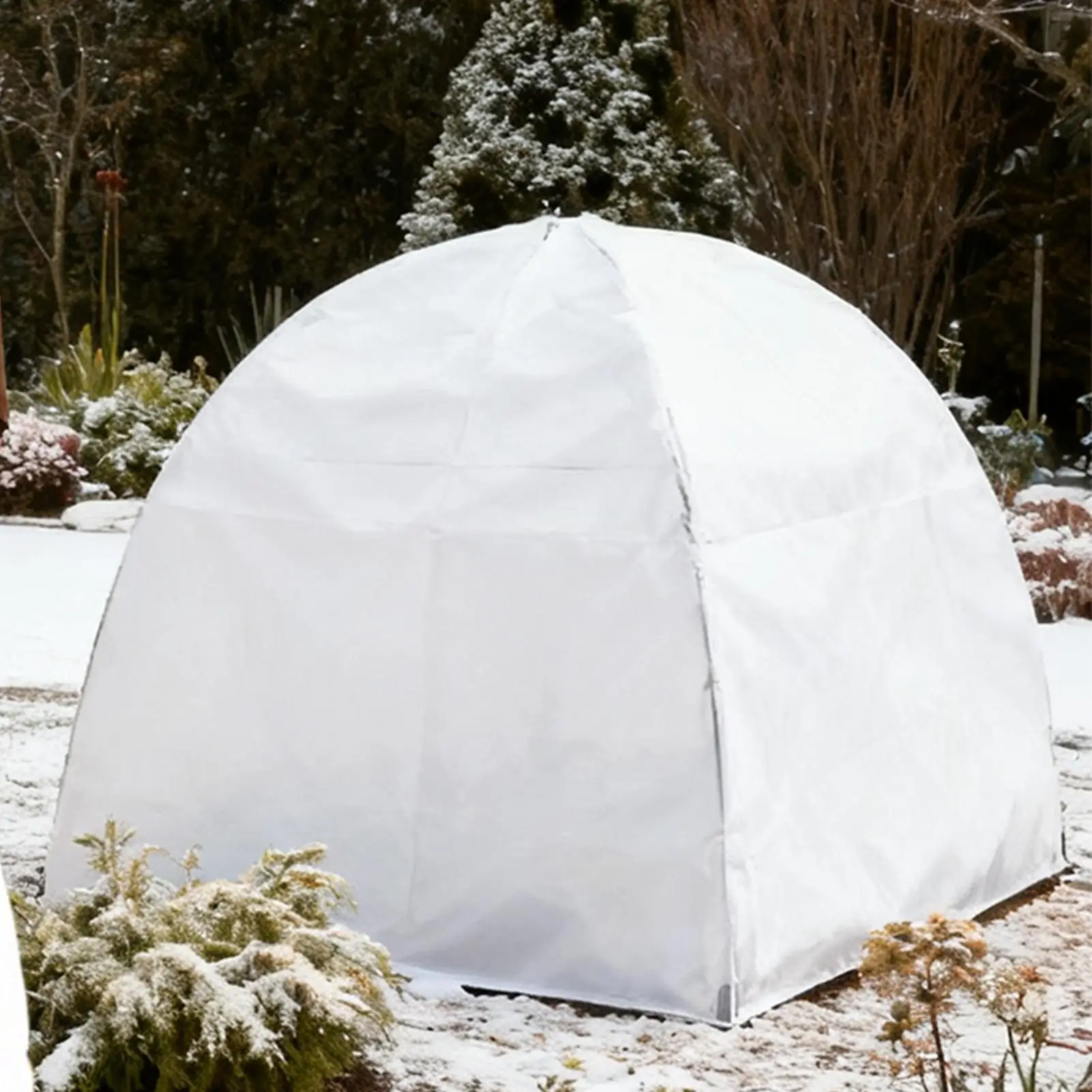 

Plant Freeze Protection Cover 2 Pieces Breathable Guard 22x22in Winter Plant Protector For Shrubs Fruit Trees Vegetables Berry