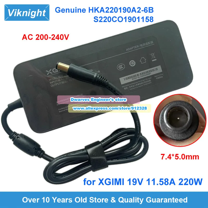 

New Genuine HKA220190A2-6B AC Adapter S220CO1901158 for XGIMI RS Pro 2 H3S H6 4K PROJECTOR H6 PRO AC200-240V
