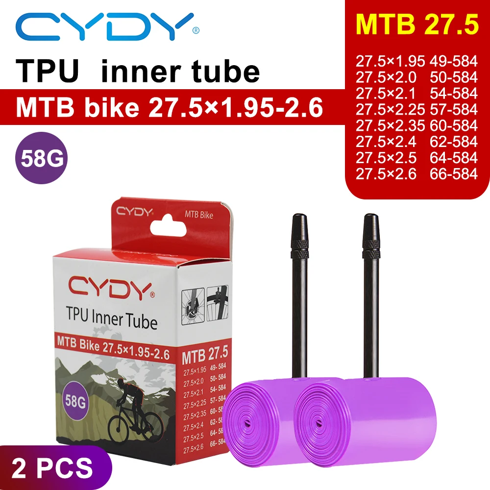 CYDY TPU MTB Fahrradschlauch 29 26 27.5 29x1.95 2.0 2.1 2.2 2.3 2.4 2.5 2.6 Zoll Mountainbike-Reifen Pneu 29er