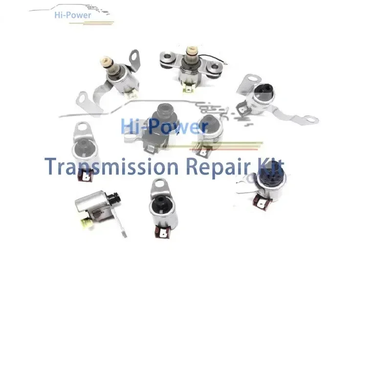 JF506E 5F31 09A for JATCO Transmission Shift Solenoid Gearbox Kit Set 9PCS for for Nissan Mitsu Mazda Rover Volkswagen