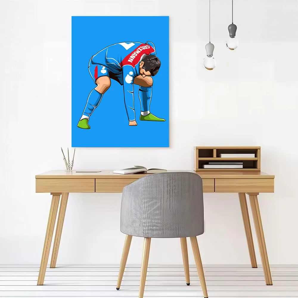 Antoine Griezmann Poster Canvas Wall Art Custom Photo Print Modern Painting for Fans Home Decor Living Room Decorative Picture