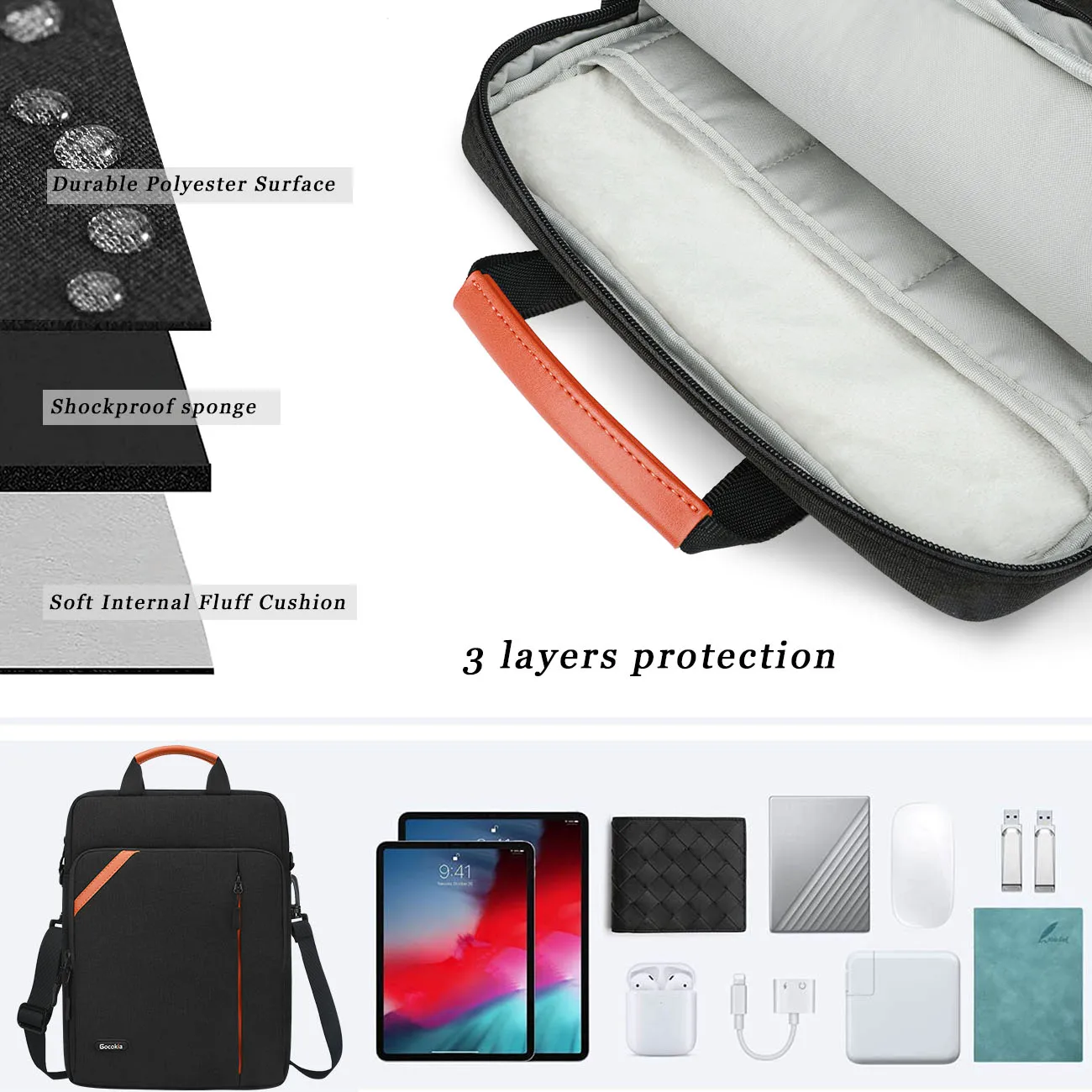 Laptop Sleeve 13.3 Inch , 13-14.1 inch Messenger Bag,Laptop Case Briefcase for macbook pro 13 case  MacBook Pro 14