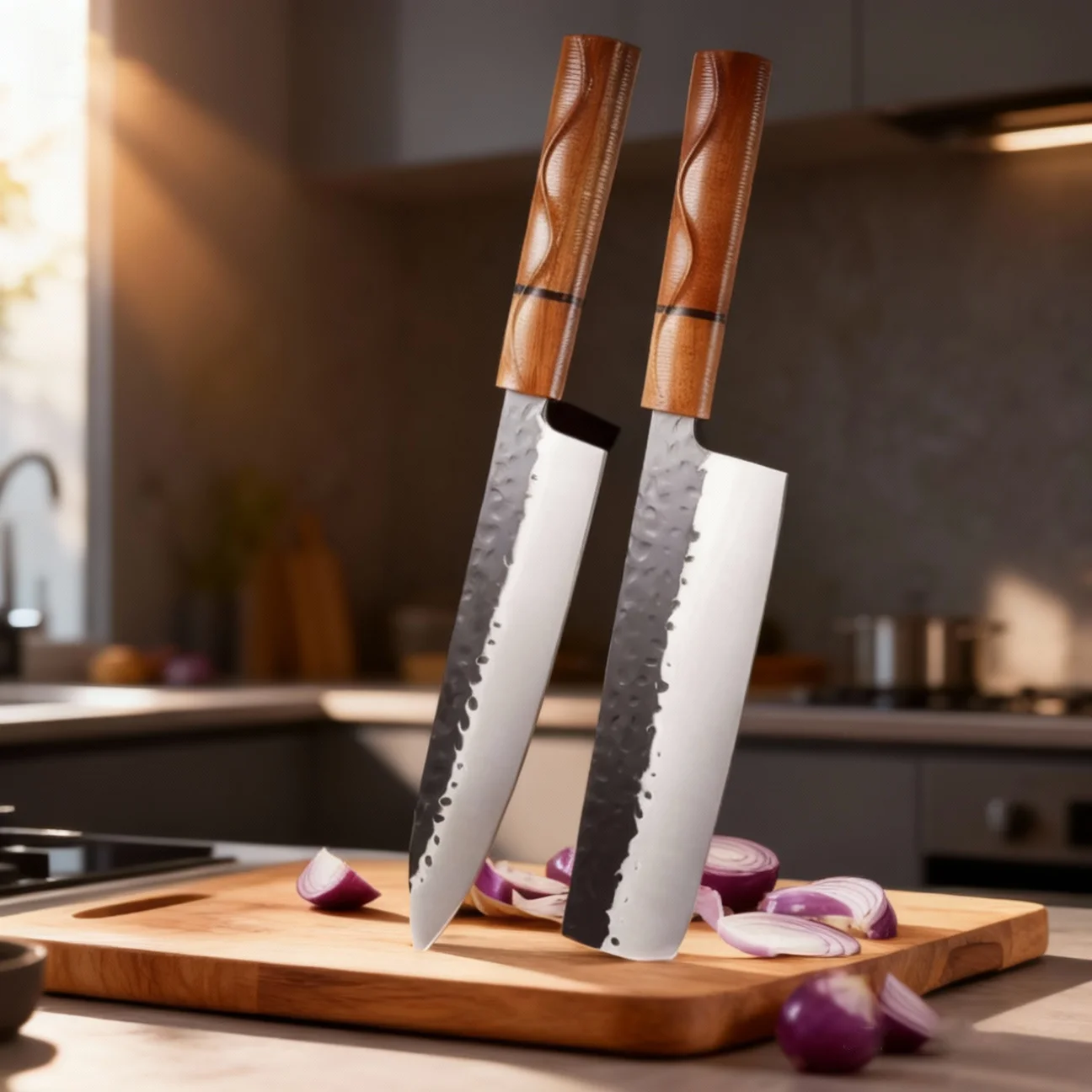 

5CR15 stainless steel kitchen Japanese professional high-hardness chef knife solid wood handle kitchen accessories, gift box set