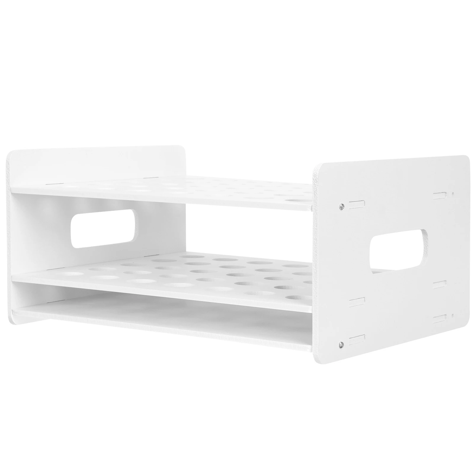 

35 Holes Wooden Scissors Storage Rack Desktop Organizer For School Office Home Test Tube Display Rack Compact Light Weight