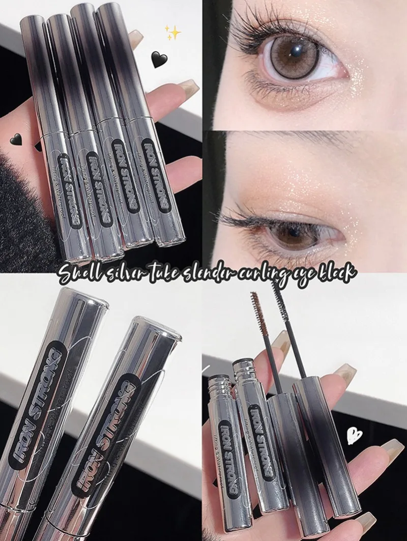 Ultra feine schwarzbraune Mascara verlängert Wimpern extra Volumen wasserdicht Curling natürliche Wimpern Mascara kosmetisches Make-up