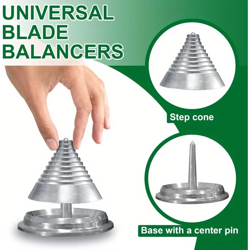 Lawn Mower Blade Balancer，Metal Material Design Rear Grinding Flat Accessories For Most Lawn Mower Blades