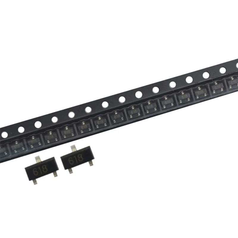 10PCS/LOT NEW Original FMMT618TA  FMMT618T FMMT618 Marking:618 RANS NPN 20V 2.5A SOT23-3