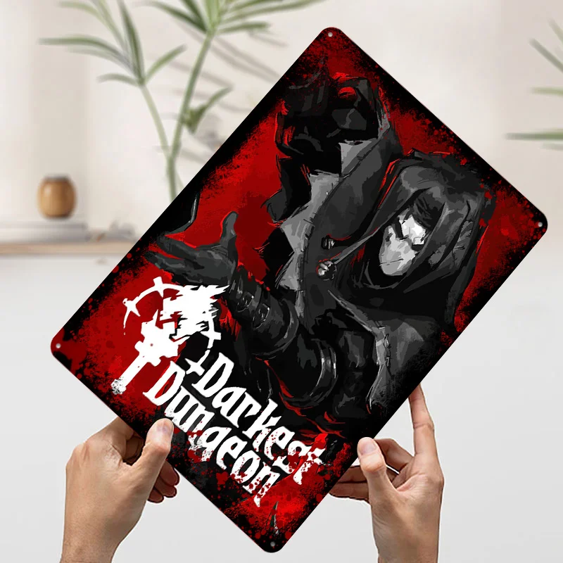 أحلك الزنزانة شخصية الفن المطبوعة ملصق تخصيص جدار الفن الرجعية خمر معدن القصدير علامات للمنزل غرفة القهوة بار ديكور