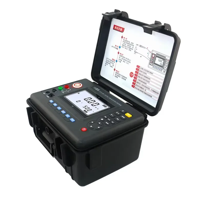 for ST3128 Industrial High Voltage Insulation Megaohmmeter Digital Display Resistance Tester for Electrical Safety Testing
