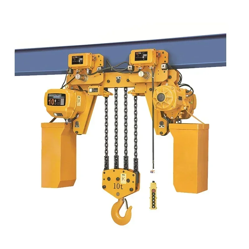 Electric Chain Hoist 2 Tons Single Chain 4 Meters Fixed/Running Small Lifting Tools for Cargo Handling, Handling Materials, Etc.