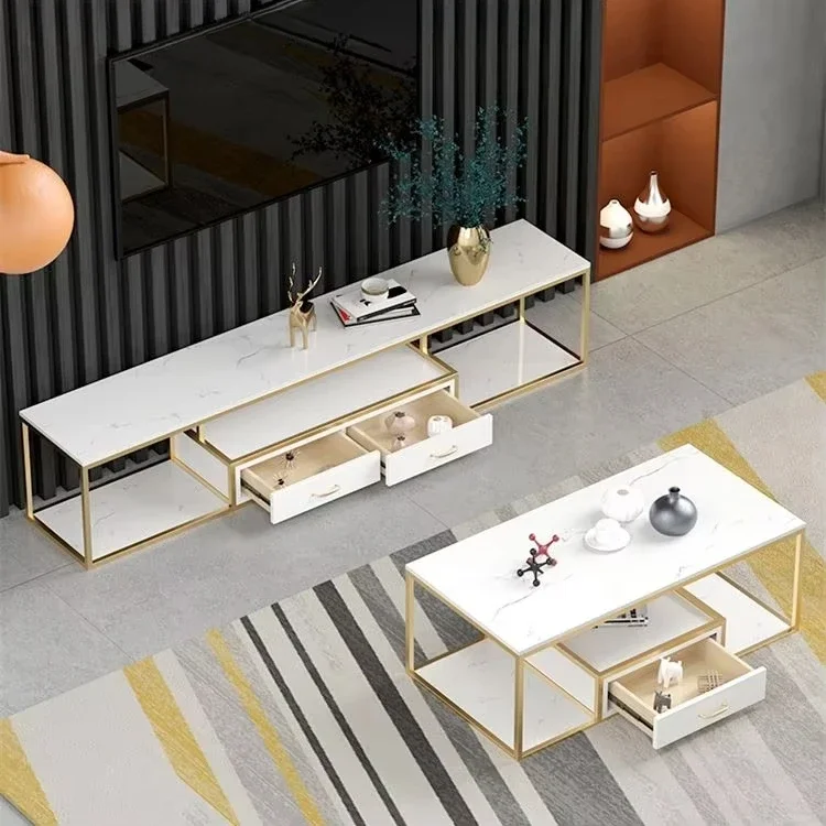 

Nordic Light Luxury Living Room Coffee Table and TV Stand Combination