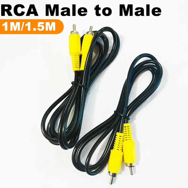

Male to Male RCA Digital Coax Coaxial Audio Video Cable Subwoofer Cord 1M/1.5M
