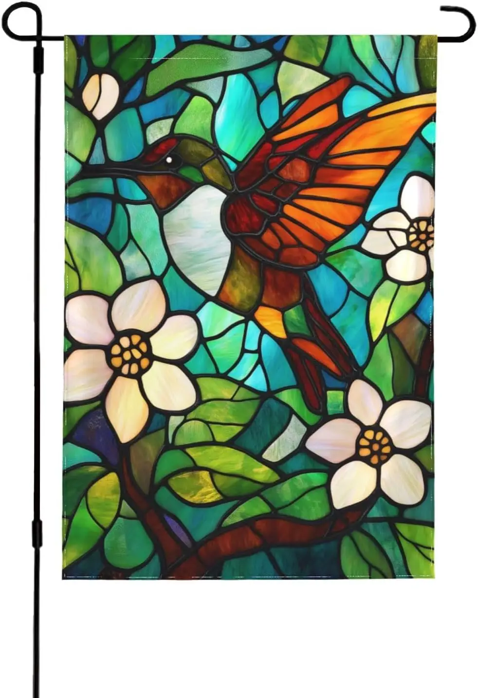 Hummingbird Garden Flag 12x18 In Double Sided Yard Flags Lawn Sign Decor No Flagstand jjp