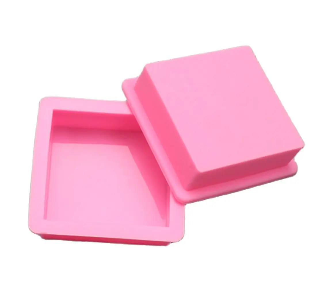 Silicone Mold Square Shape  Soap Mold Muffin Case Candy Jelly Ice Cake Silicone Silicone Cake Tool Chocolate Mold D602