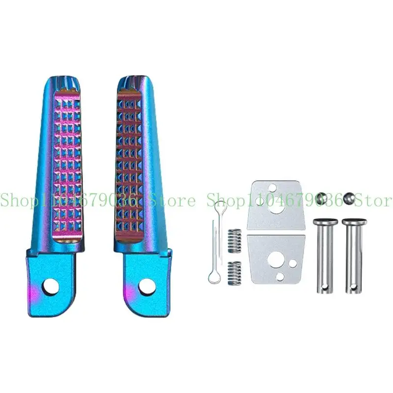 652F 1 Pair Motorbike Accessories Aluminum Footpeg Support for 150 CB190R Replacement Foot Pegs Foot Rest Bracket