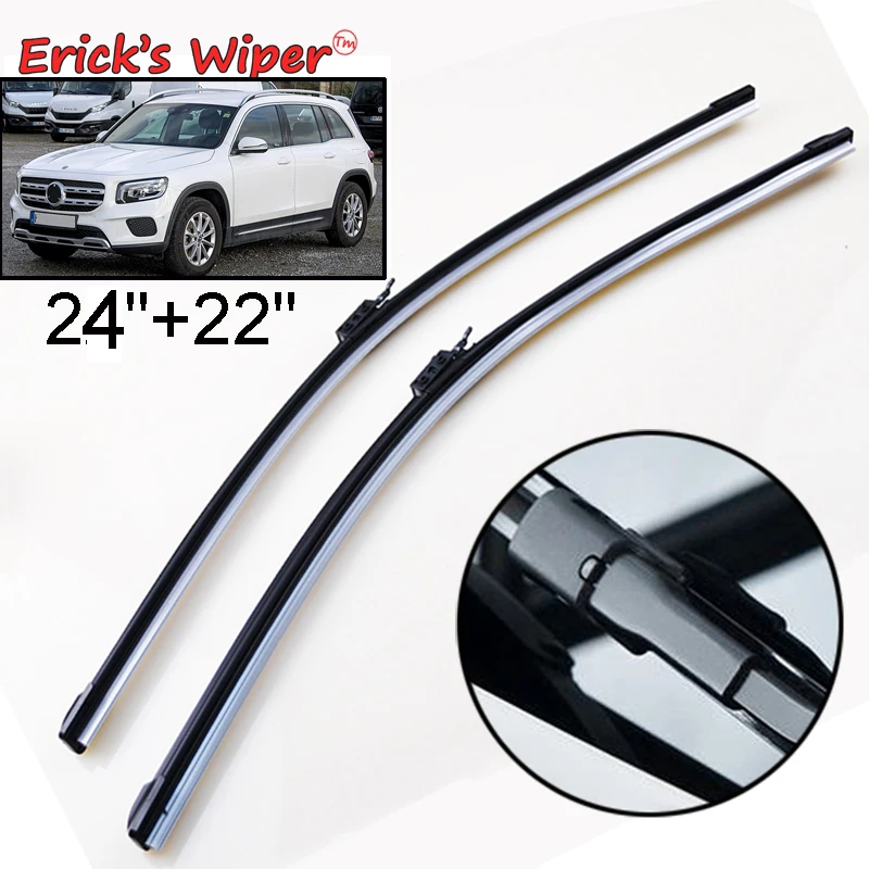 Erick\'s Wiper LHD Front Wiper Blades For Mercedes Benz GLB Class X247 2019 - 2023 Windshield Windscreen Window Brushes 24\