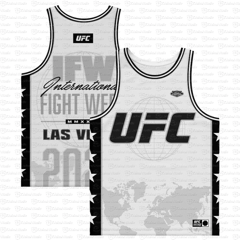 

Men's UFC Combat Vest Quick Drying Fitness Top Summer 2025 Sports Leisure 3D Printed Quick Drying Training Warm-up Top Tees