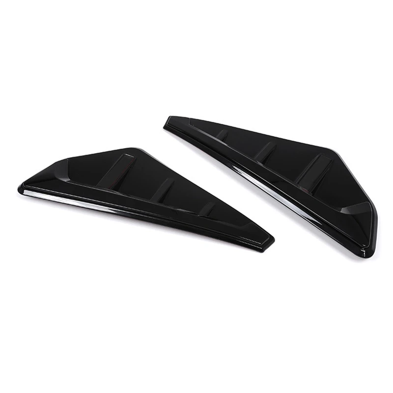 Car Side Wing Air Intake Flow Side Fender Vent Cover Trim For-BMW X5 X5M F95 2019 2020 2021, Glossy Black