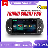 Trimui Smart Pro Handheld Game Console 4.96''IPS Screen Linux System Joystick Lighting Smartpro Retro Video Game Player Gift RGB