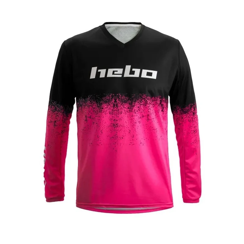 hebo jersey long-sleeved motorcycle downhill jacket DH cross-country mountain bike shirt BMX enduro shirt