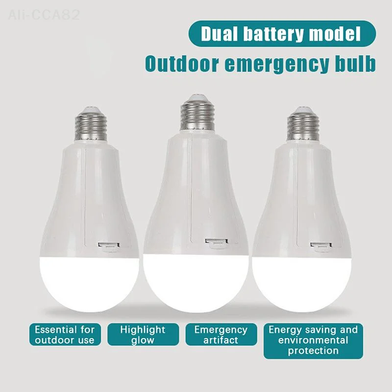 

SHIDWJ Led Rechargeable Emergency Bulb Illuminates During Power Outages And When Wet Dual-Battery Removable Emergency Bulb