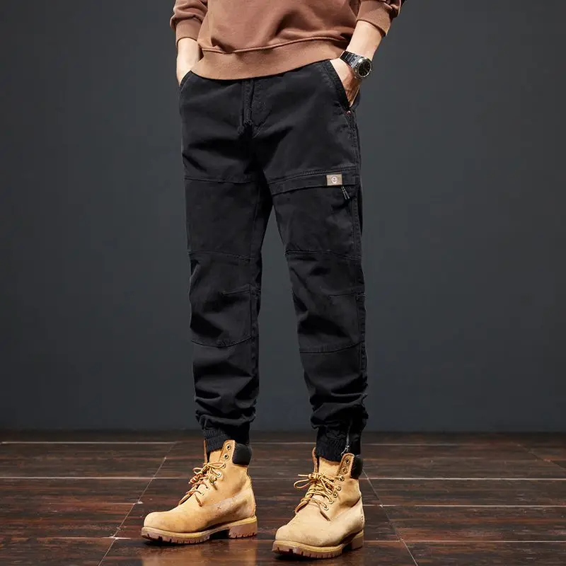 KSTUN Purple Pants Men Cargo Pants Harem Loose Stretch Patchwork Casual Men's Pants  Zipper Designer Streetwear Mens Clothing