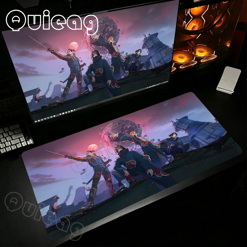 Tapis de souris Naruto XXL pour gamer, grand tapis de bureau pour clavier et souris, tapis en caoutchouc pour jeux, tapis de souris pour joueurs d'e-sport