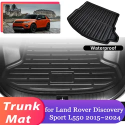 Car Trunk Mat for Land Rover Discovery Sport L550 2015~2024 2016 Luggage Waterproof Rug Cargo Pad Liner Cover Carpet Accessories