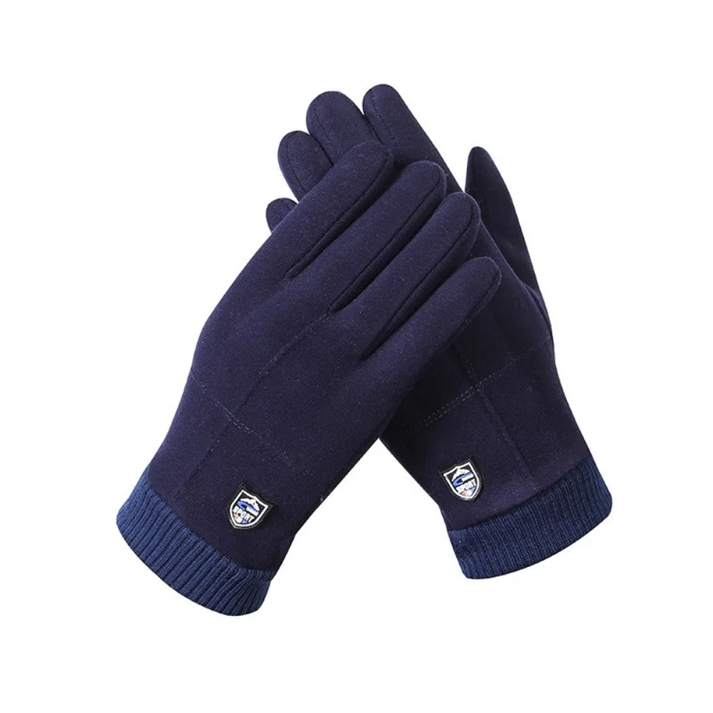 New Touchable Screen Winter Gloves Full Finger Retro Touch Screen Gloves Warm Windproof Cold Proof Gloves Outdoor Sports