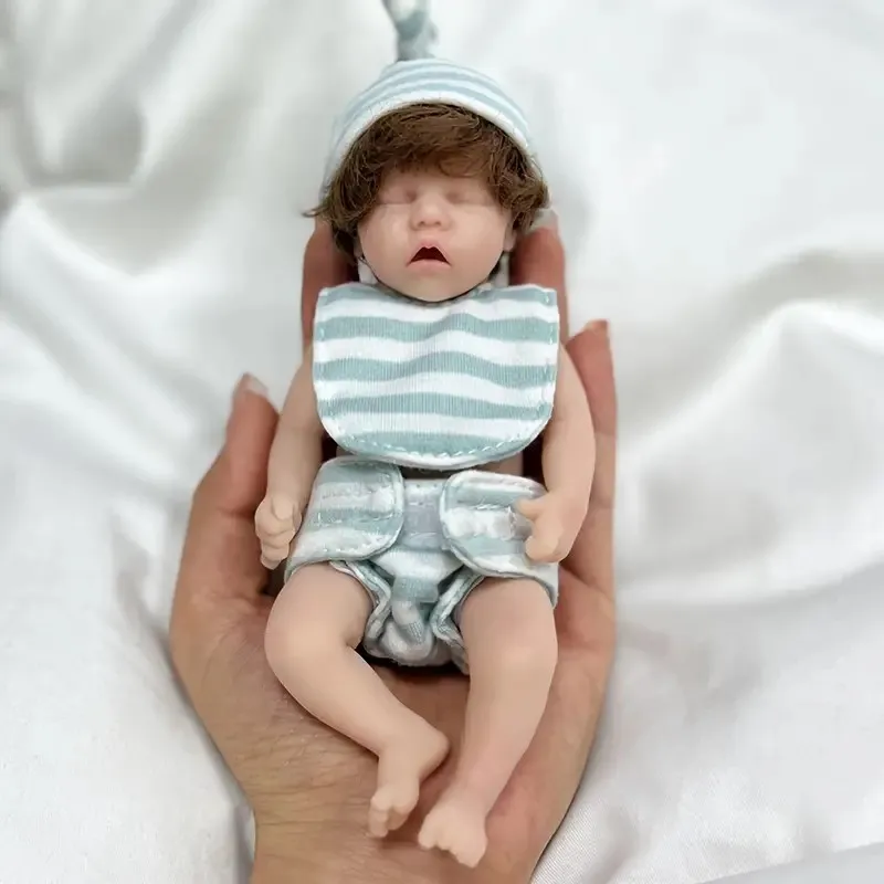 Lifelike Reborn Baby Dolls, Newborn Girl Doll With Realistic Veins, Handmade Vinyl With Weighted Cloth Body, Advanced Painted Gi