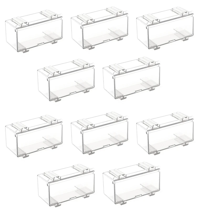 10Pcs Clear Acrylic Display Case For Car Mold, Wheels Car Model Display Case Scale Wheel Display Case