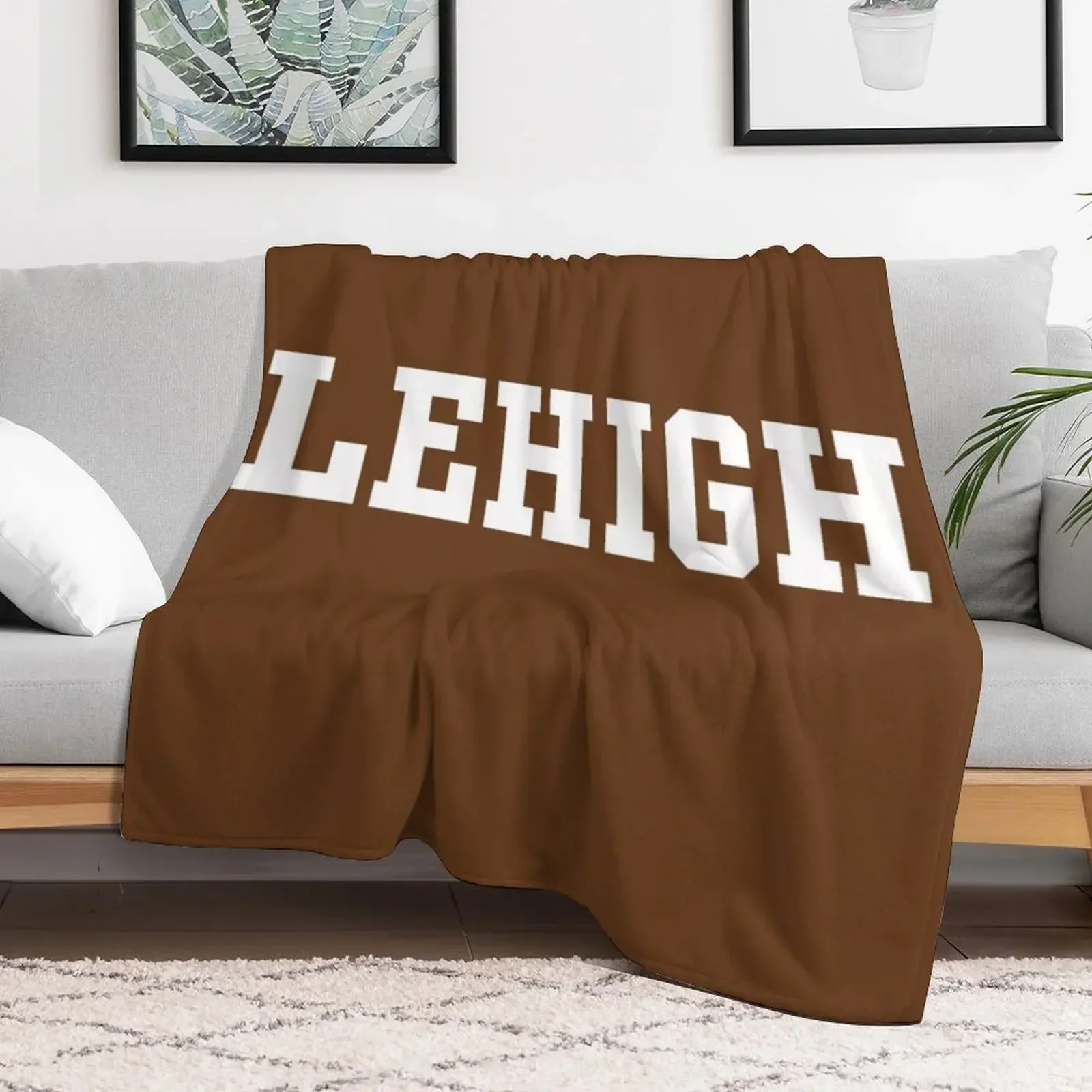 Lehigh Mountain Hawks Wordmark Throw Blanket Soft Beds for babies Weighted wednesday Blankets