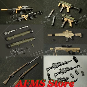 1/12ソルジャーモバイルスーツガール武器Lee-EnfieldシリーズライフルM92g Mg13 Tavorx95 HK169 P7 P90 KEITEC KSG MG36 MG34 FIT 6 12ベストセールスリーエンフィールドトイガン-9