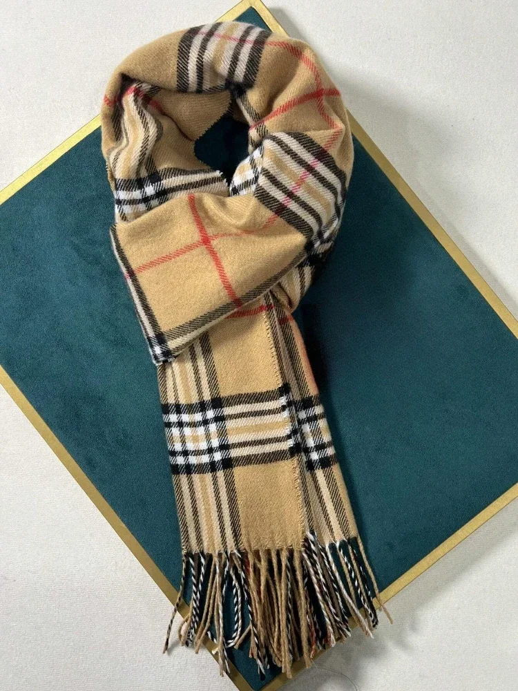 2025 Trendy Luxury Cashmere Warm Scarf for Women Design Winter Men Shawl Wrap Pashmina Plaid Female Bufanda Echarpe Foulard