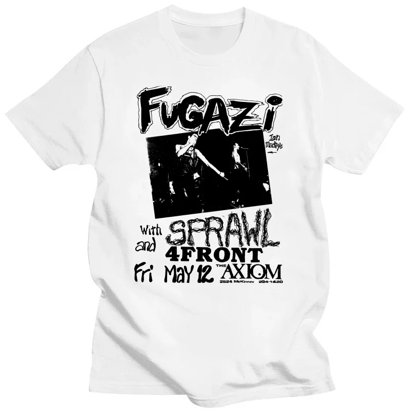 Men t shirt RARE VINTAGE FUGAZI PUNK BAND BOOTLEG T SHIRT