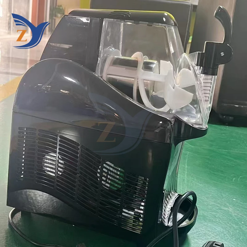 Slush Cold Drink Snow Melt Machine Single Cylinder Commercial Pellet Juice Beverage Automatic Mixing Smoothie Milk Tea Smoothie