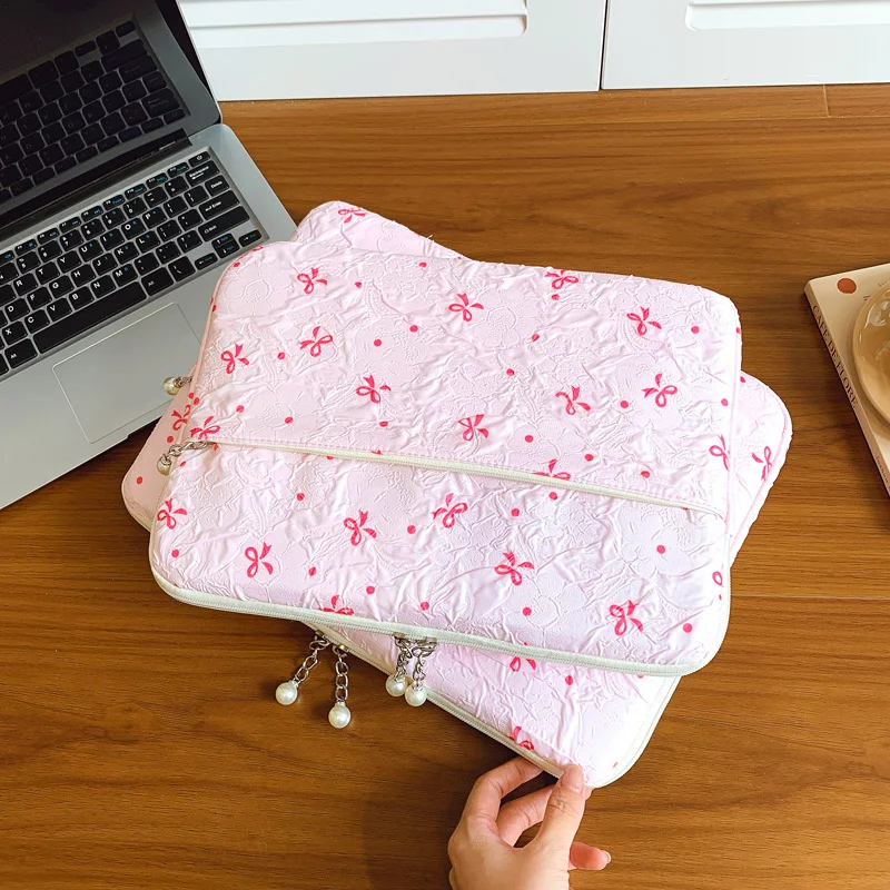 حقيبة كمبيوتر محمول احترافية مع سحاب لؤلؤي مقاس 13/15 بوصة، غطاء مقاوم للصدمات للأنشطة الترفيهية للعمل