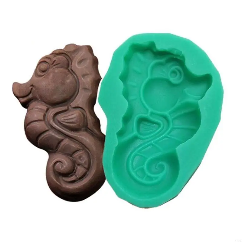 Marine Life Series Chocolate Moulds DIY Silicone Material Moulds Fondant Molds Cake Decorating Gadgets for Baking Lovers X3UC