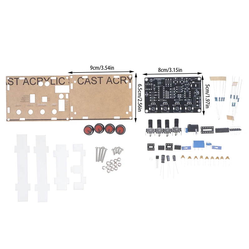 ICL8038 Signal Generator DIY Kit Sine/Triangle/Square Sawtooth 5Hz-400kHz Adjustable Frequency Amplitude DIY Experiment Kit