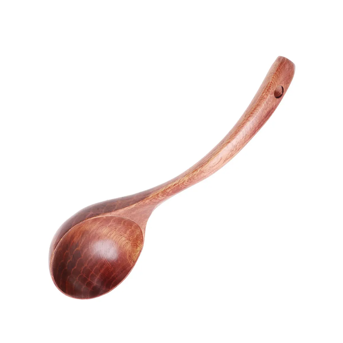 

Wooden Soup Ladle Natural Lightweight Curved Handle For Cooking Serving Large Portions Kitchen Restaurant Use Soup