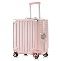 18 Inch Travel Suitcase Trolley Bags Boarding Case Mini Password Box Suitcase Portable Universal Wheel Rolling Luggage Bag