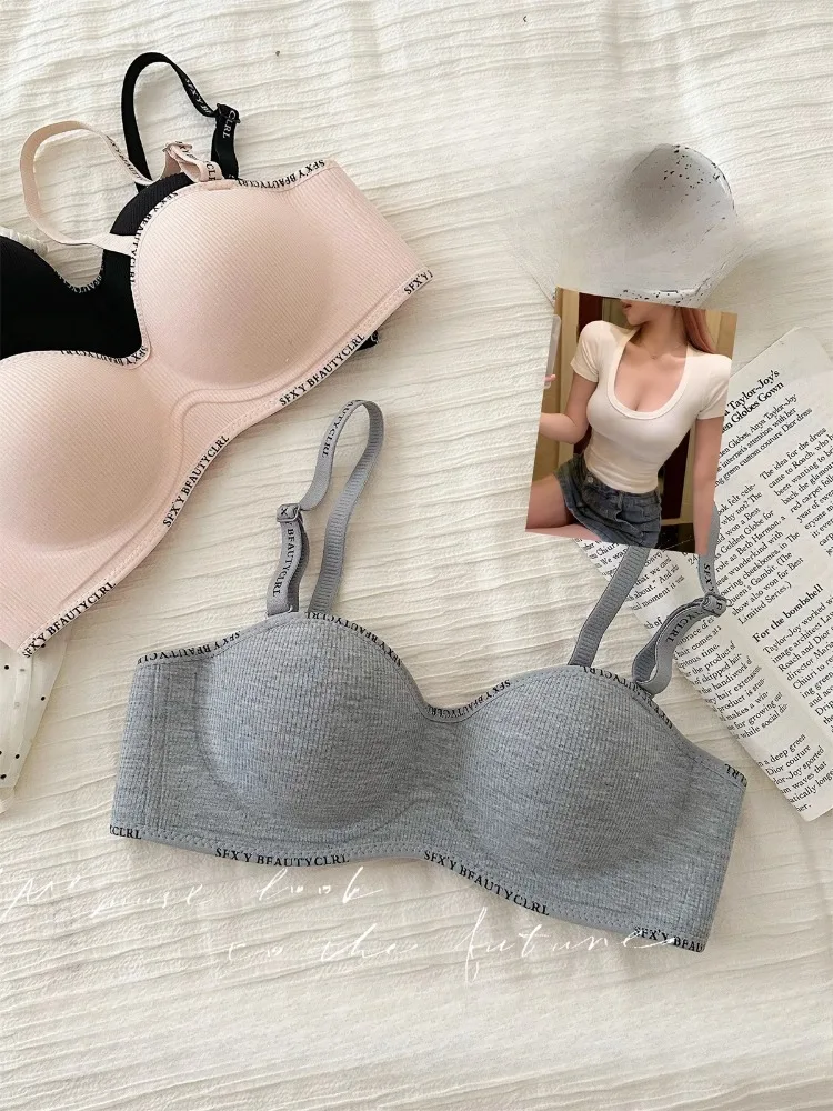 YUQI AA flacher Brust-BH – kein Bügel, weicher Halt, kleiner bis großer Lift, spurloses Anti-Sag-Bralette für zierliche Mädchen