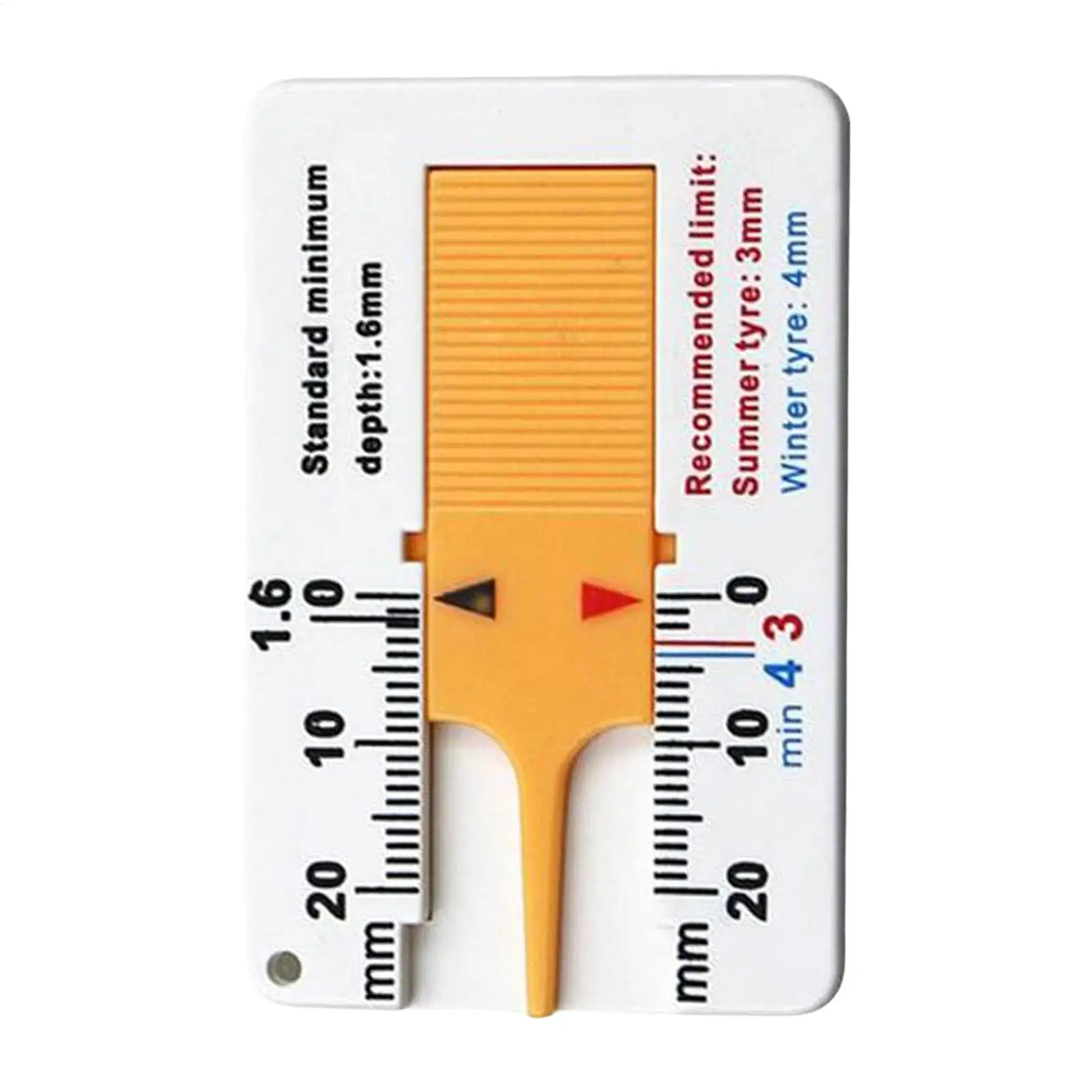 Car Wheel Tire Depth Gauge Tire Tread Depth Measuring Tool 0-20 Mm Tyre Tread Checker Tire Tread Depth Accurate Measurement Tool
