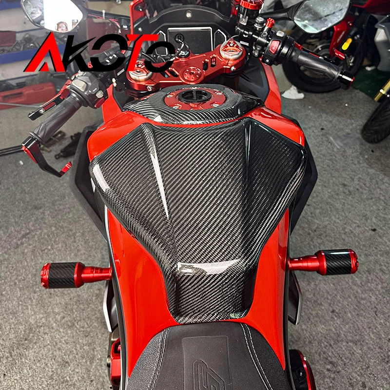 

FOR QJMOTOR SRK550S SRK 550S 550 SRK550 S Modified Raise Carbon Fiber Fuel Tank Protective Cover Protector Guard Accessories