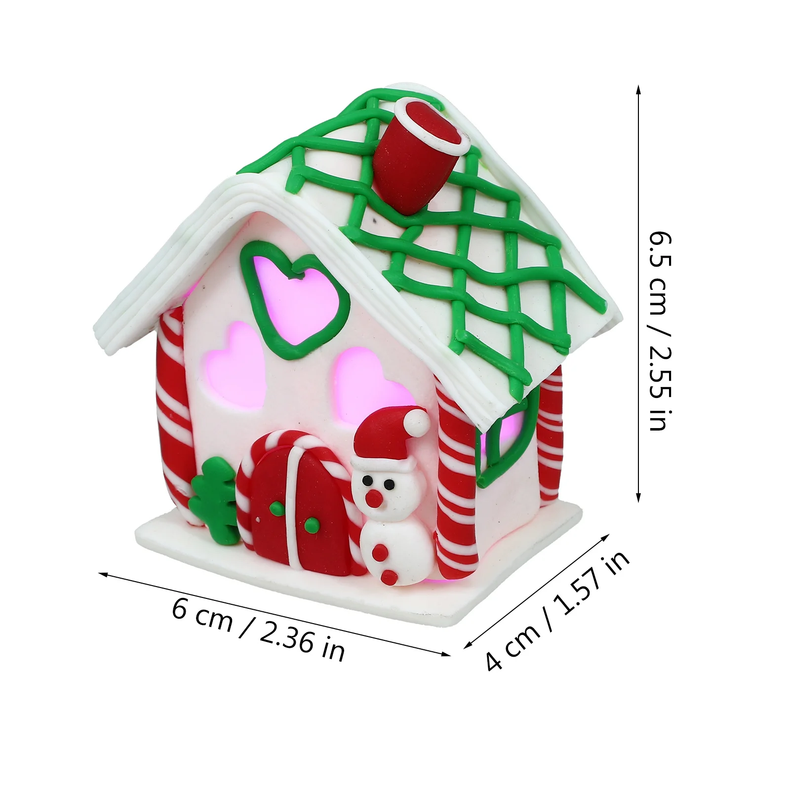 عيد الميلاد مضاء البيت عيد الميلاد مصغرة بوليمر كلاي الجدول محور ديكور عيد الميلاد منزل الجدول زخرفة مهرجان زخرفة #2