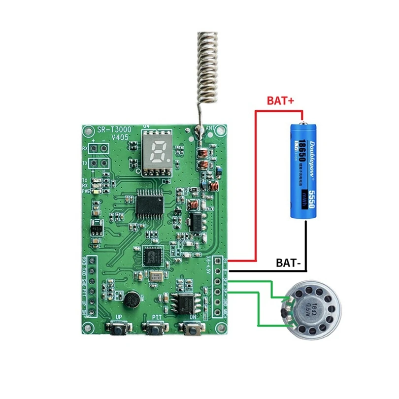 SR-T3000 Two-Way Radio Module for Business Professional Mobile Trunked Communication