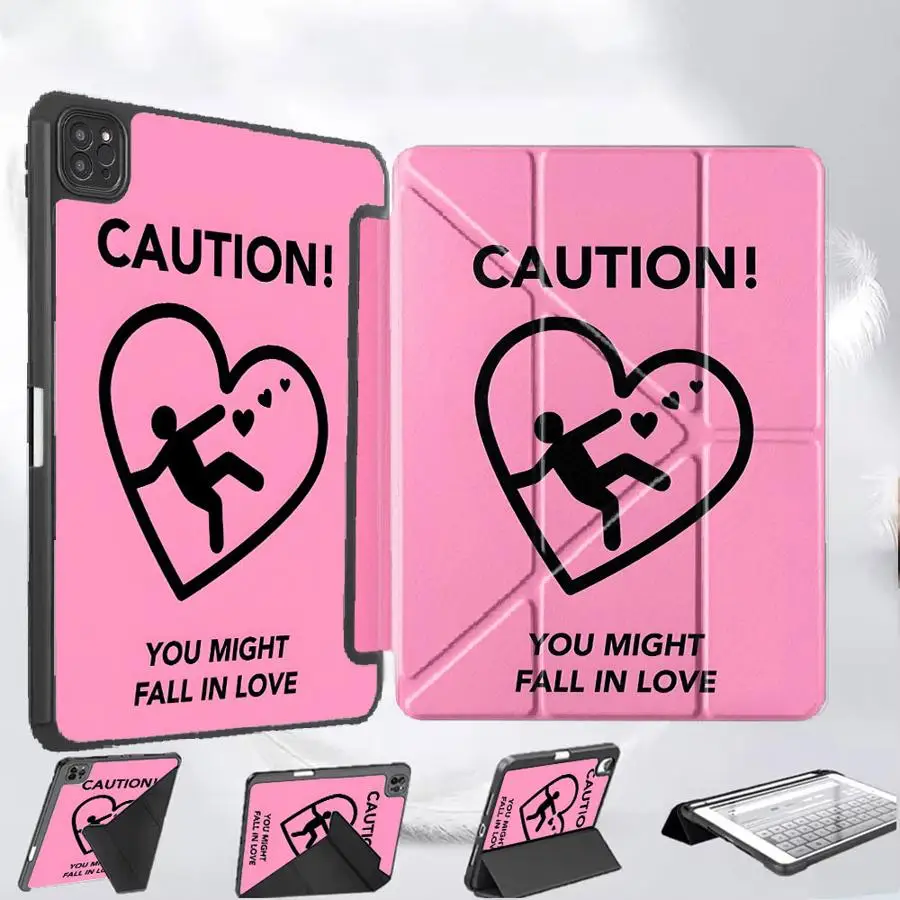 

Tablet Case For iPad Air 4 5 M3 M2 M4 11inch Mini 6 7 Pro 11th 10th 9th 8th 7th 12.9inch Pro 2025 Holder Cover Creative Love