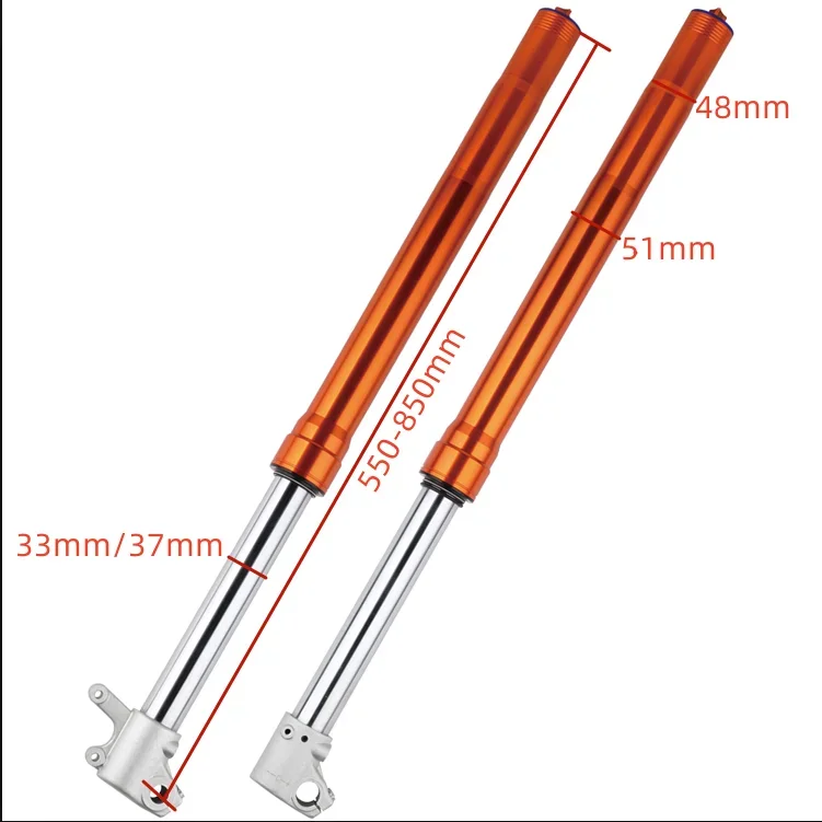 Color Optional 48/51mm Fork Cheap Upside Down Hydraulic Oil Motorcycle Front Shock Absorber Wholesale