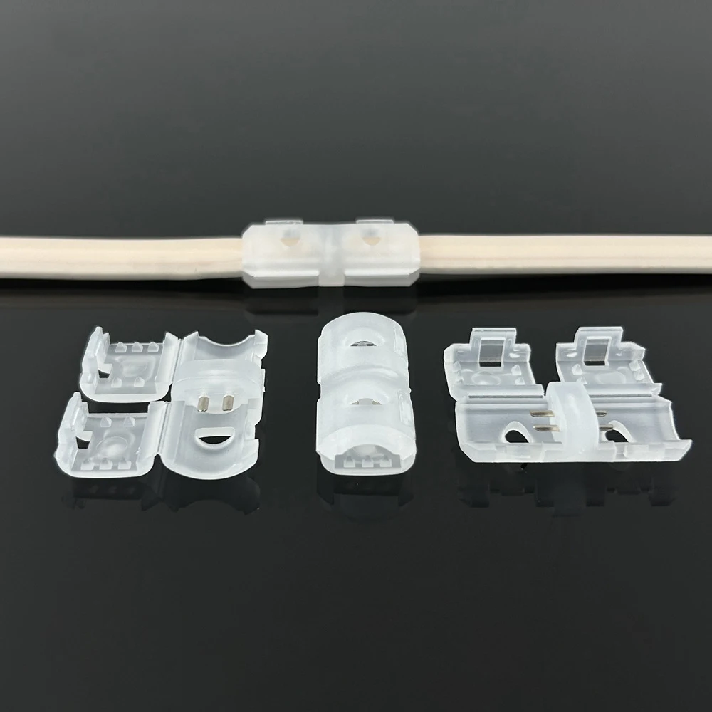 10pcs/bag Welding-free Middle Indirect 220v SMD Cob Connector 5mm 8mm 10mm 2 3 4 pin 220V Led Strip Light Connector view 4
